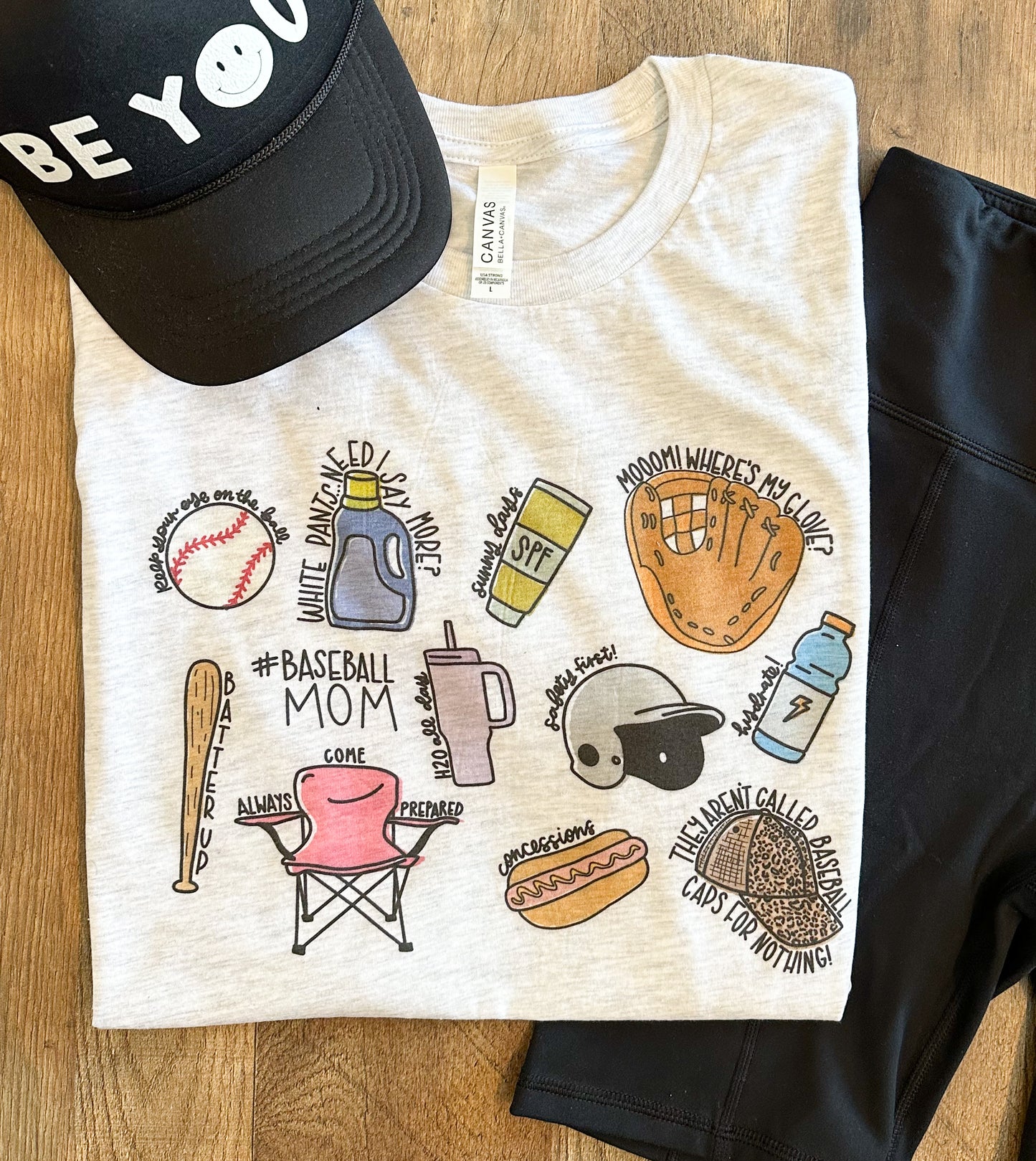 Baseball Mom Collage Tee