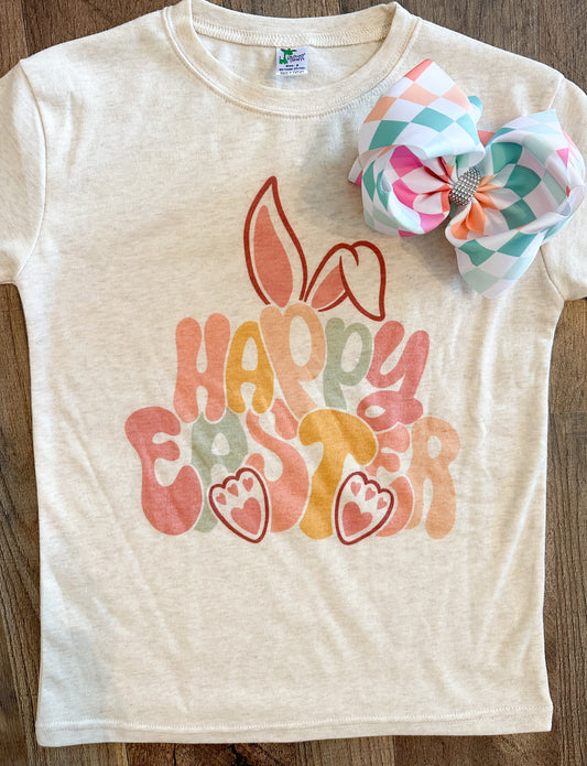 Girly Bunny Easter Kid Tshirt