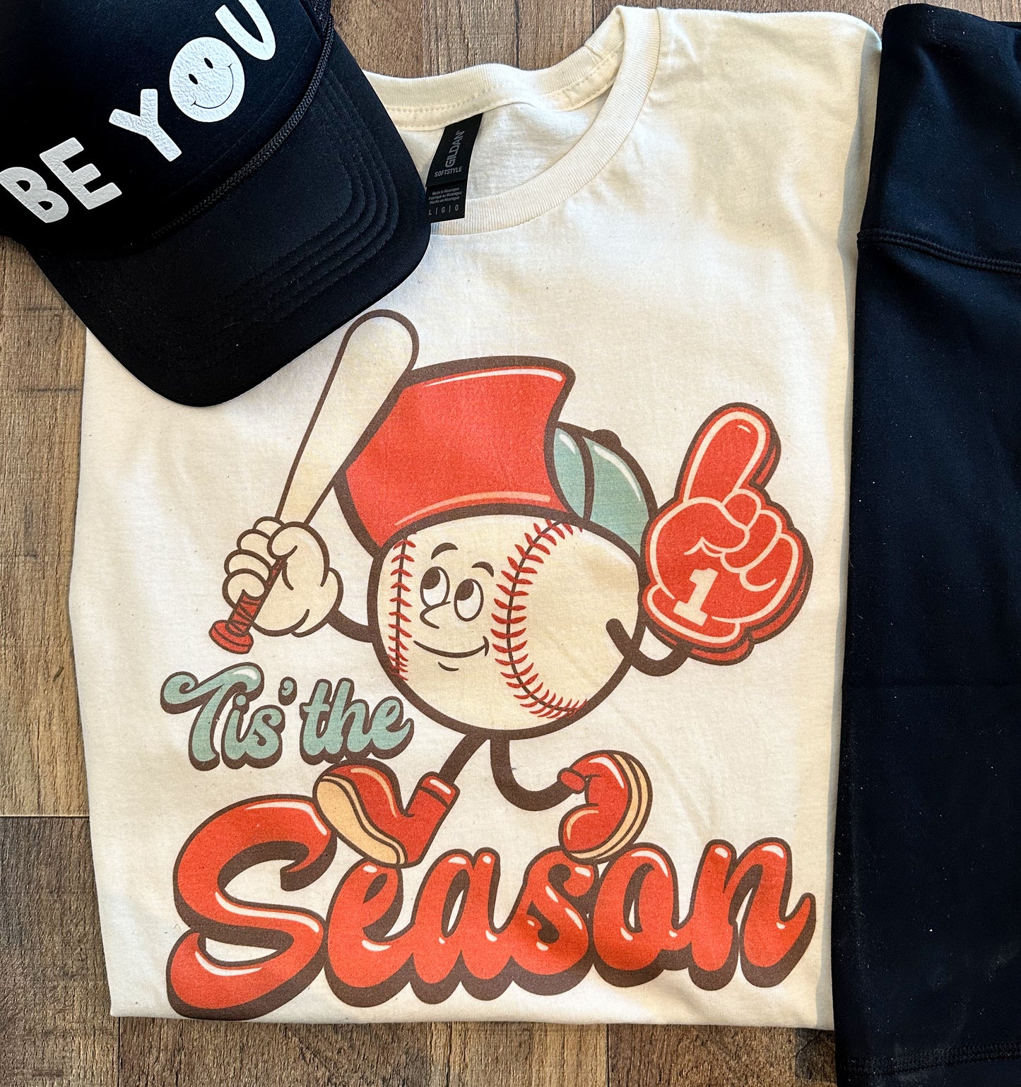 Baseball Tis The Season Tee