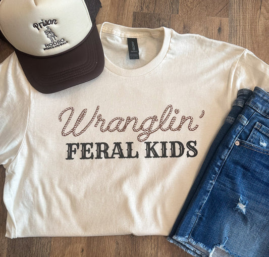 Wranglin’ Feral Kids Tee