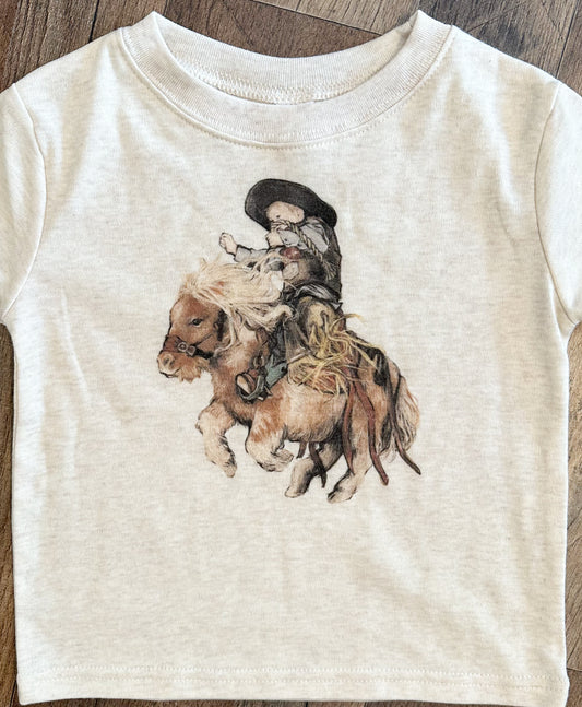 Rank Little Cowboy Kid Tshirt