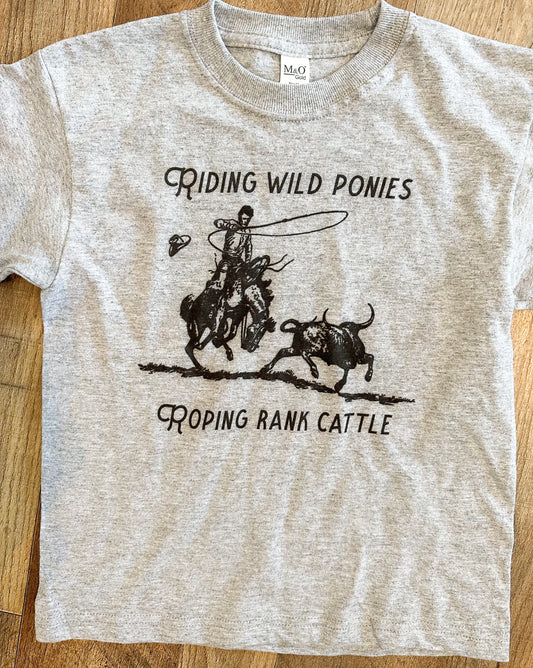 Ride Wild Ponies Kid Tshirt